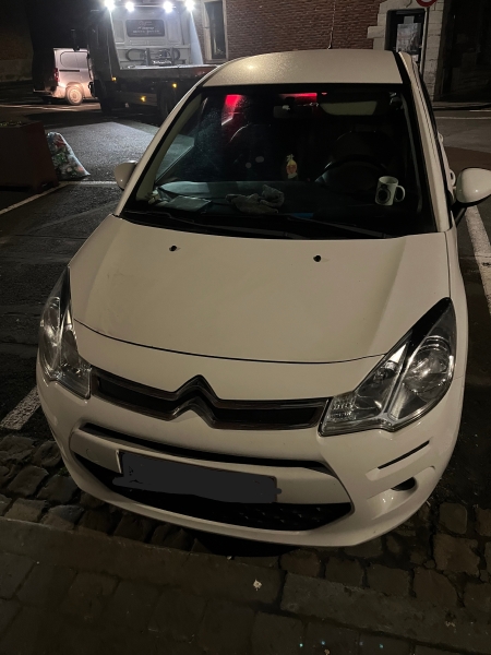Véhicule Citroën C3, année 2016,  128 300 kilomètres, avec clef et papiers 