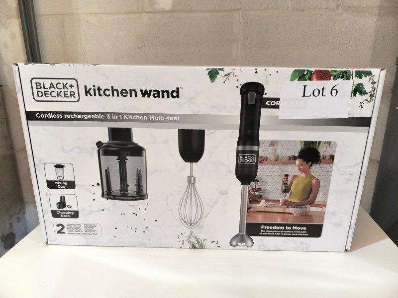 Een BLACK & DECKER 3-in-1 draadloze mixer – kavel bij Auctionline, Anderlecht