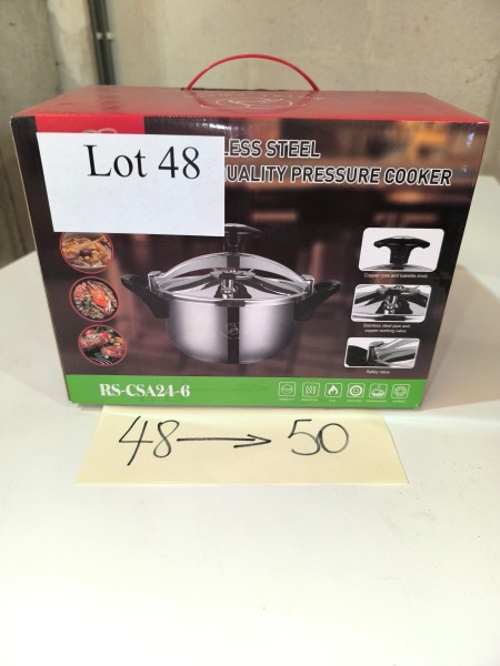 Een snelkookpan van 24 cm van ROYAL SWISS – kavel bij Auctionline, Anderlecht