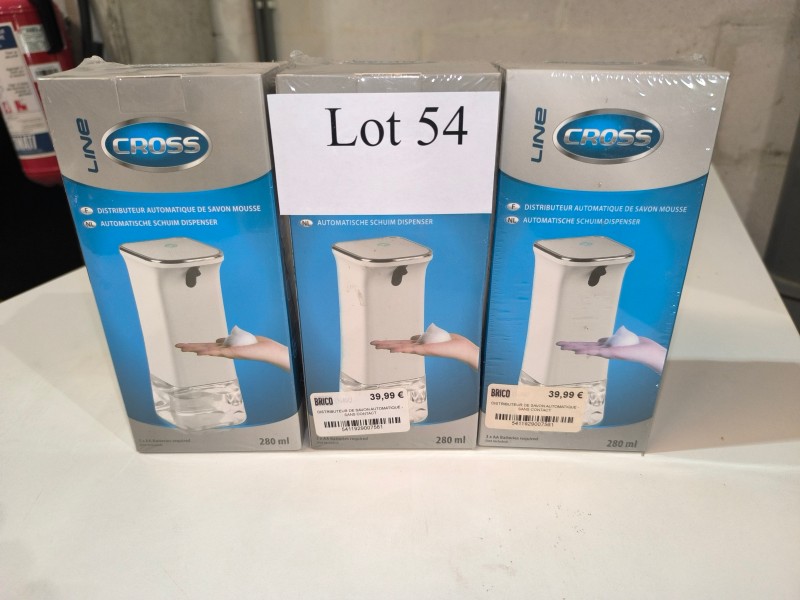 3 automatische zeepdispensers van LINECROSS – kavel bij Auctionline, Anderlecht