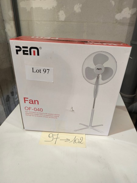 Een PEM-staande ventilator – kavel bij Auctionline, Anderlecht