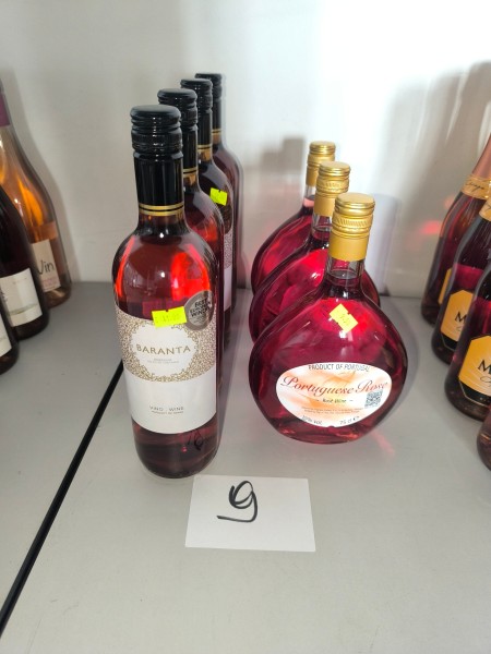 Een set van 7 flessen diverse roséwijnen – kavel bij Auctionline, Anderlecht