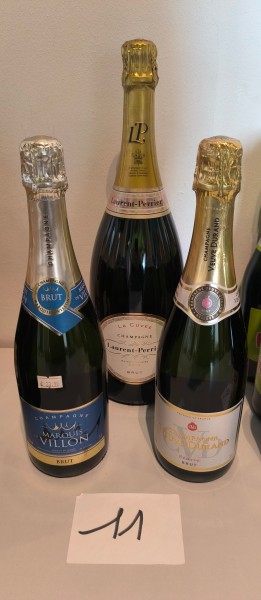 Een magnumfles Laurent Perrier-champagne + 2 flessen champagne – kavel bij Auctionline, Anderlecht