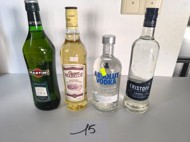 4 flessen diverse aperitieven – kavel bij Auctionline, Anderlecht