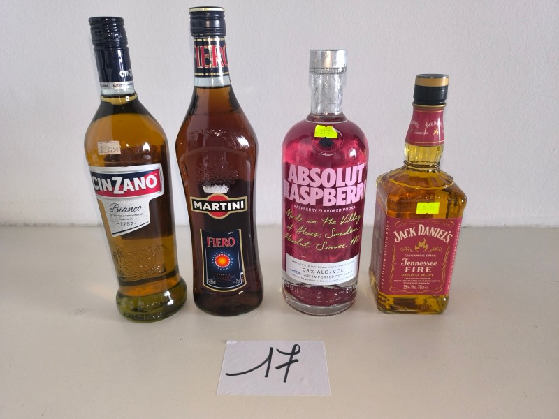 4 flessen diverse aperitieven – kavel bij Auctionline, Anderlecht