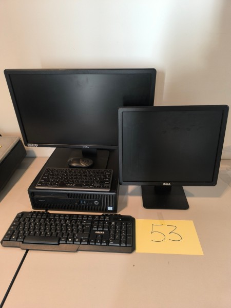 Een DELL-computer + 2 beeldschermen + 2 toetsenborden – kavel bij Auctionline, Anderlecht