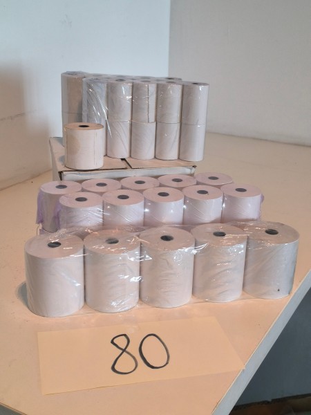 Een set rollen papier voor kassa’s en Bancontact – kavel bij Auctionline, Anderlecht