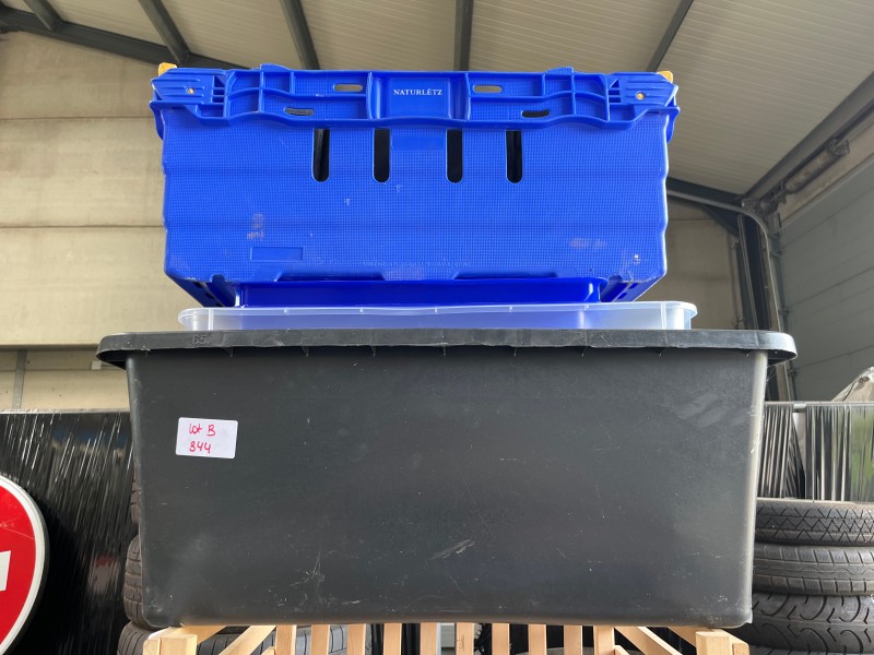 Lot B344 – Lot de bacs et caisses de rangement – kavel bij Auctionline, Leglise