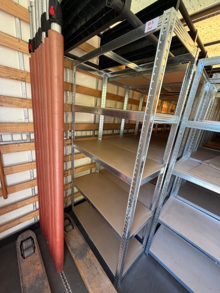 LOT B347.1 - Lot de 3 étagères de rangement métallique – kavel bij Auctionline, Leglise