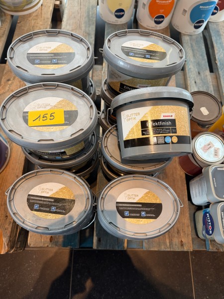 Een set van 16 potten Glitter Effect-verf (1 l) – kavel bij Auctionline, Anderlecht