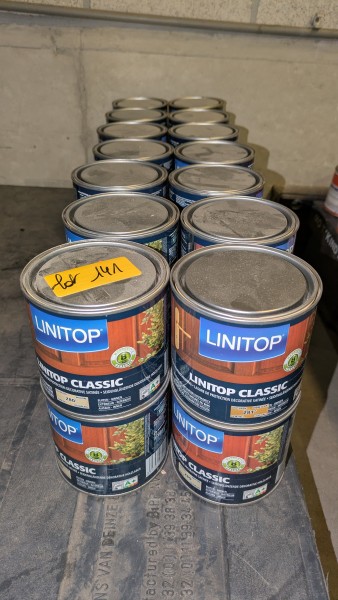Een partij van 28 potten Linitop van LEVIS (0,5 l) – kavel bij Auctionline, Anderlecht