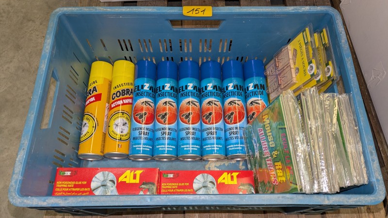 Een set insecticide en muizenvallen – kavel bij Auctionline, Anderlecht