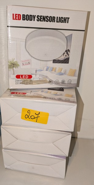 4 LED-bewegingssensorlampen van 15 W – kavel bij Auctionline, Anderlecht