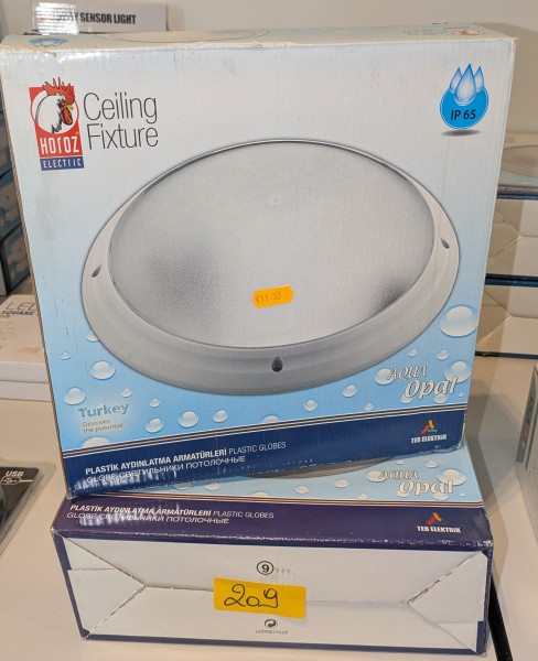 2 lichtgevende bollen voor de badkamer – kavel bij Auctionline, Anderlecht