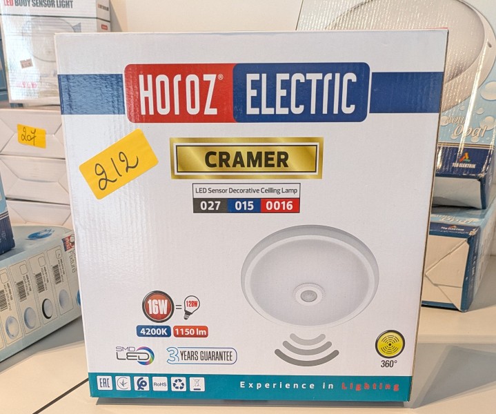 Een CRAMER-plafondlamp met LED-sensor – kavel bij Auctionline, Anderlecht