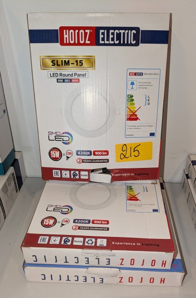 3 LED-lichtpanelen (18W en 2x15W) – kavel bij Auctionline, Anderlecht