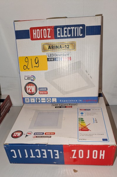 2 Arina-plafondlampen (12 W) en Slim-plafondlampen (12 W) – kavel bij Auctionline, Anderlecht
