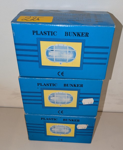 3 Bunker-lampen – kavel bij Auctionline, Anderlecht