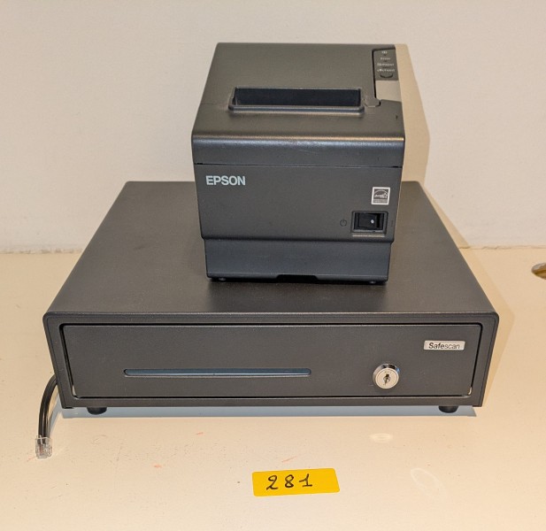 Een SAFESCAN-kassalade + EPSON-bonprinter – kavel bij Auctionline, Anderlecht