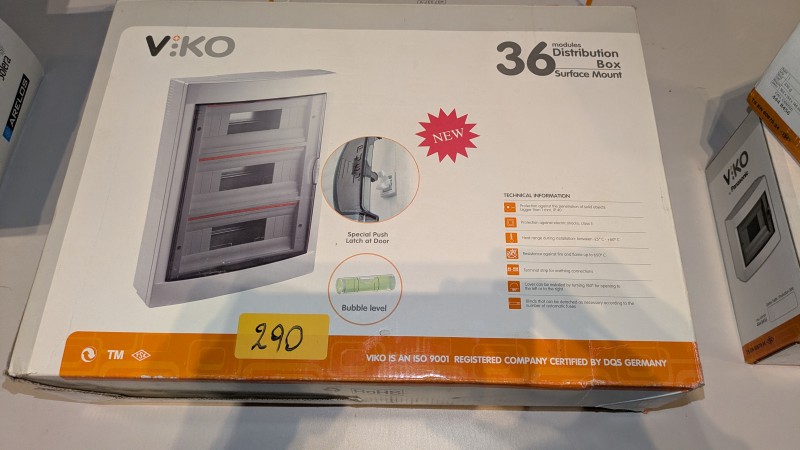 Een zekeringkast met 36 modules van VIKO – kavel bij Auctionline, Anderlecht