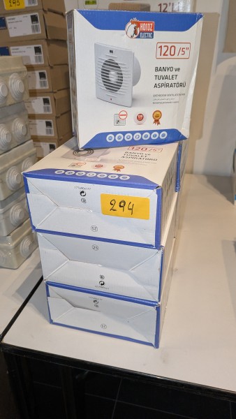 7 afzuigventilatoren voor toilet en badkamer van HOROZ ELECTRIC – kavel bij Auctionline, Anderlecht