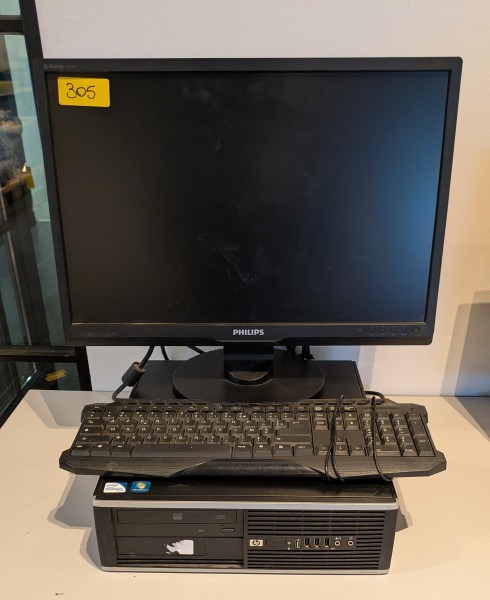 Een HP-pc + PHILIPS-beeldscherm + toetsenbord – kavel bij Auctionline, Anderlecht